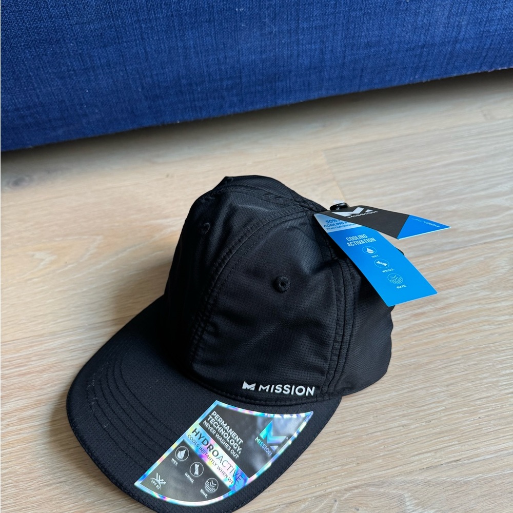 Mission Black Cooling Baseball Hat